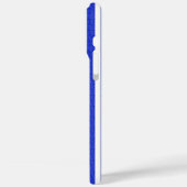 シックな青の幾何学的ストライプ Case-Mate iPhoneケース (裏面 / 左)