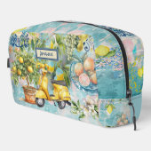 シックな青シチリアの柑橘系コラージュフローラタイル ドップキット (右コーナー)