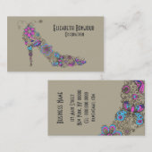 シックな靴- (サイズの選択)名刺 名刺 (正面/裏面)