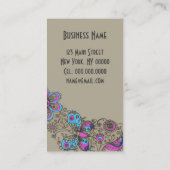 シックな靴- (サイズの選択)名刺 名刺 (裏面)