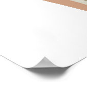 シックな風の日のファッションイラストレーションポスター ポスター (角)