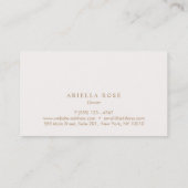 シックな高級デザイナーシルバースターパターン 名刺 (裏面)