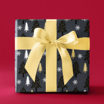 シックな高級モダンクリスマスツリーパターン