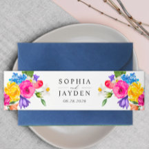 シックな鮮やかカラフル結婚の花