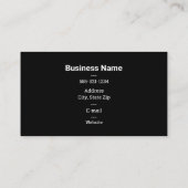 シックな黄色と白の花 名刺 (裏面)