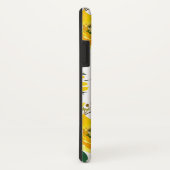 シックな黄色の花と葉モノグラム Case-Mate iPhoneケース (裏面/右)