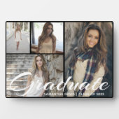 シックな黒いコラージュをパーソナライズ フォトプラーク (正面)