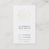 シックな黒及び金ゴールドは名刺のパックを抽出します 名刺 (裏面)