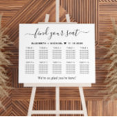 シックな10台結婚の座席表 ポスター