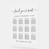 シックな12台の結婚座席の曇り アクリルサイン (傾斜)