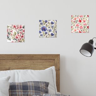 シックな3つのフローラエレガントプリント