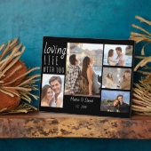 シックな5フォトコラージュ愛する生活あなたと |黒 フォトプラーク (側面)