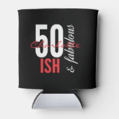 シックな50風と素晴らしい誕生日 缶クーラー (正面)