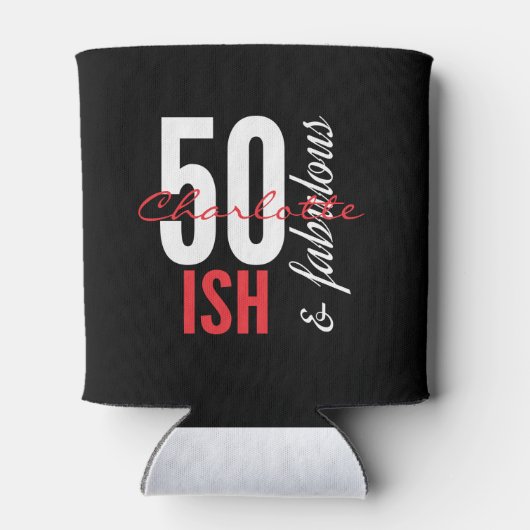 シックな50風と素晴らしい誕生日 缶クーラー (裏面)