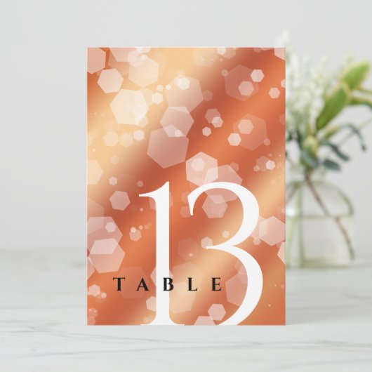 シックな8th32ndブロンズ結婚ズ記念日 招待状 (スタンド正面)