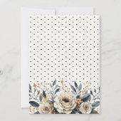 シックな'aベビーは醸造されている'ハロウィーンベビーシャワー 招待状 (裏面)