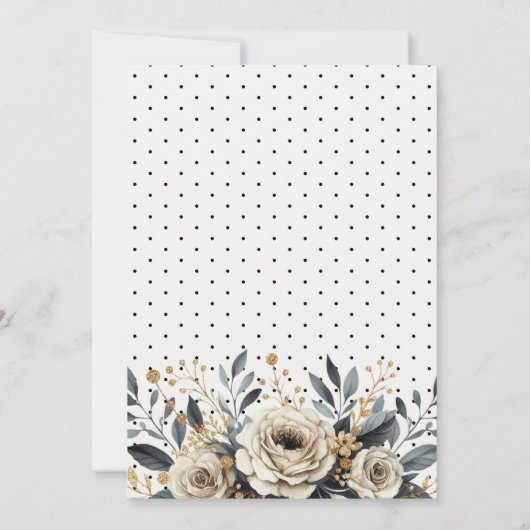 シックな'aベビーは醸造されている'ハロウィーンベビーシャワー 招待状 (裏面)