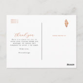 シックなArchフォトコラージミニマルベビーありがとう ポストカード (裏面)