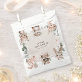 シックなBohoウッドランド動物の赤ちゃんシャワー フェイバーバッグ (クリップ留めされた状態)