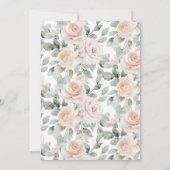 シックなBohoウッドランド動物の赤ちゃんシャワー 招待状 (裏面)