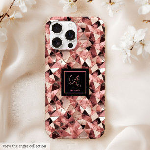 シックなCase-Mate iPhone 15ケース トレンディなローズゴールド 15 Pro Maxケース