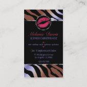 シックなCosmetologyの名刺 名刺 (裏面)