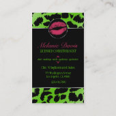 シックなCosmetologyの名刺 名刺 (裏面)