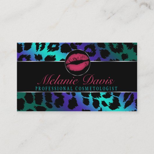 シックなCosmetologyの名刺 名刺 (正面)