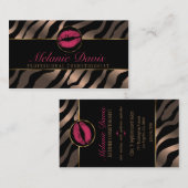 シックなCosmetologyの名刺 名刺 (正面/裏面)