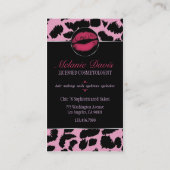 シックなCosmetologyの名刺 名刺 (裏面)