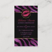 シックなCosmetologyの名刺 名刺 (裏面)