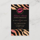 シックなCosmetologyの名刺 名刺 (裏面)