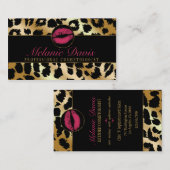 シックなCosmetologyの名刺 名刺 (正面/裏面)