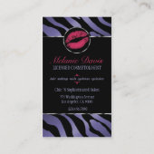 シックなCosmetologyの名刺 名刺 (裏面)