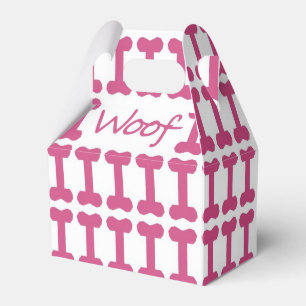 シックなFAVOR/GIFT BOX_の" Woof"犬の好意箱 フェイバーボックス