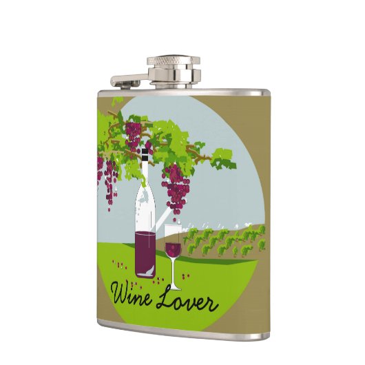 シックなFLASK_WINEの恋人 フラスク (左)