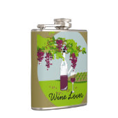 シックなFLASK_WINEの恋人 フラスク (右)