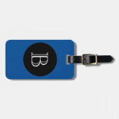 シックなLUGGAGE/BAG TAG_156 BLUE/BLACK/MONOGRAM ラゲッジタグ (正面横)