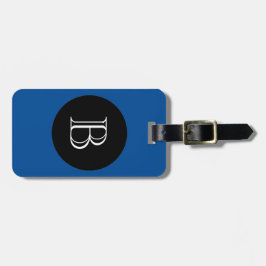 シックなLUGGAGE/BAG TAG_156 BLUE/BLACK/MONOGRAM ラゲッジタグ