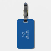 シックなLUGGAGE/BAG TAG_156 BLUE/BLACK/MONOGRAM ラゲッジタグ (裏面縦)