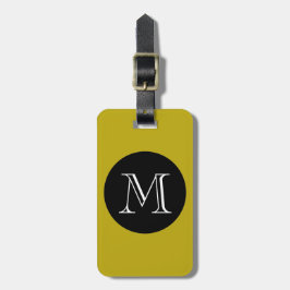 シックなLUGGAGE/BAG TAG_191 YELLOW/BLACK/MONOGRAM ラゲッジタグ