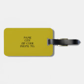 シックなLUGGAGE/BAG TAG_191 YELLOW/BLACK/MONOGRAM ラゲッジタグ (裏面横)