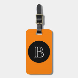 シックなLUGGAGE/BAG TAG_32 ORNGE/BLACK/MONOGRAM ラゲッジタグ