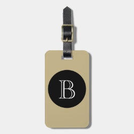 シックなLUGGAGE/BAG TAG_506 NATURAL/BLACK/WHITE ラゲッジタグ