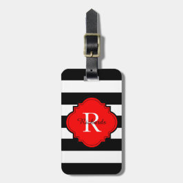 シックなLUGGAGE/BAG TAG_MODERN 01 RED/BLACK/WHITE ラゲッジタグ