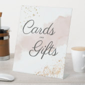 シックなMauve金ゴールドカードとギフト結婚ズ 台座サイン (インサイチュ)