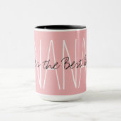 シックなMUG_は"ナナ最も最高のな愛" _PINK与えます マグカップ (中央)