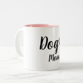 シックなMUG_犬のお母さん ツートーンマグカップ (正面左)