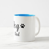 シックなMUG_犬のパパ ツートーンマグカップ (正面右)