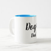 シックなMUG_犬のパパ ツートーンマグカップ (正面左)